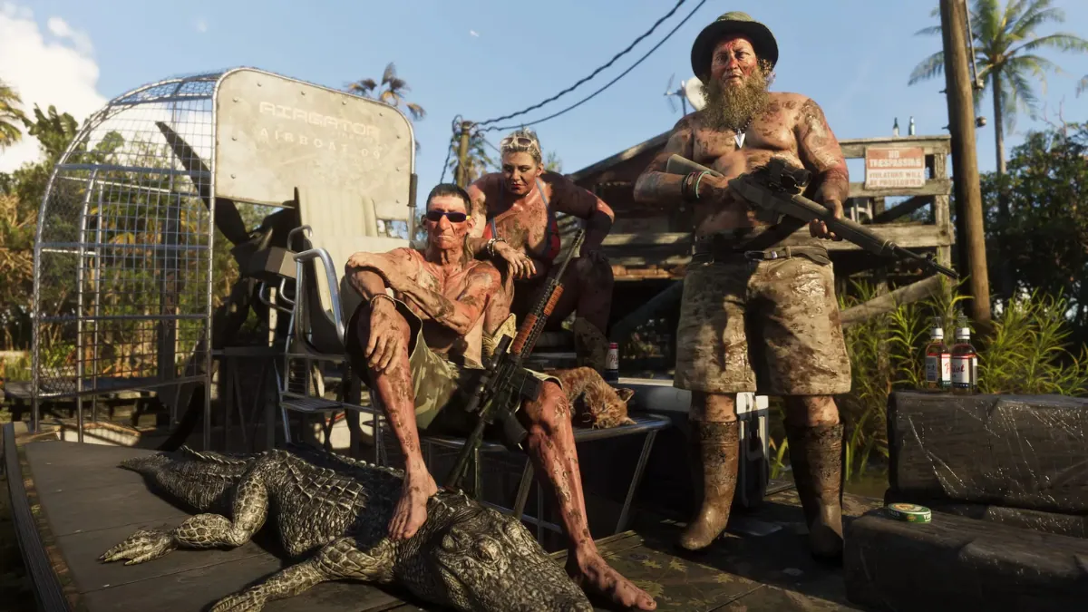 GTA 6 Official Artwork – Swamp Characters with Weapons Tease Vice City’s Dark Underbelly