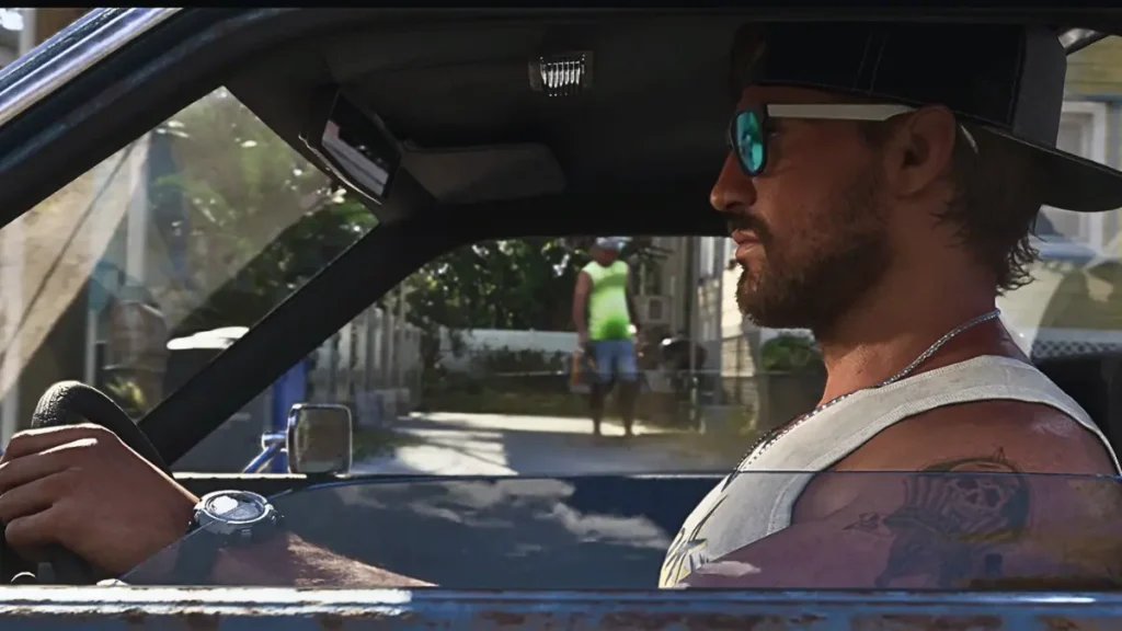 Jason Driving Scene in GTA 6 Trailer 2 – High-Quality In-Game Screenshot
