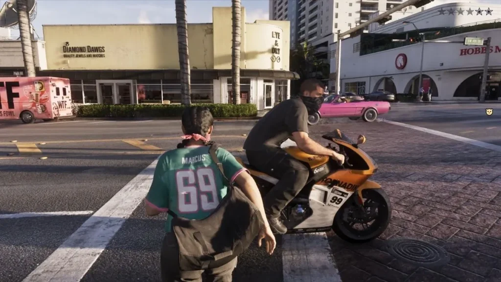 gta 6 extended look scene 138 How GTA 6 Wanted System Will Make Escaping Police Harder?