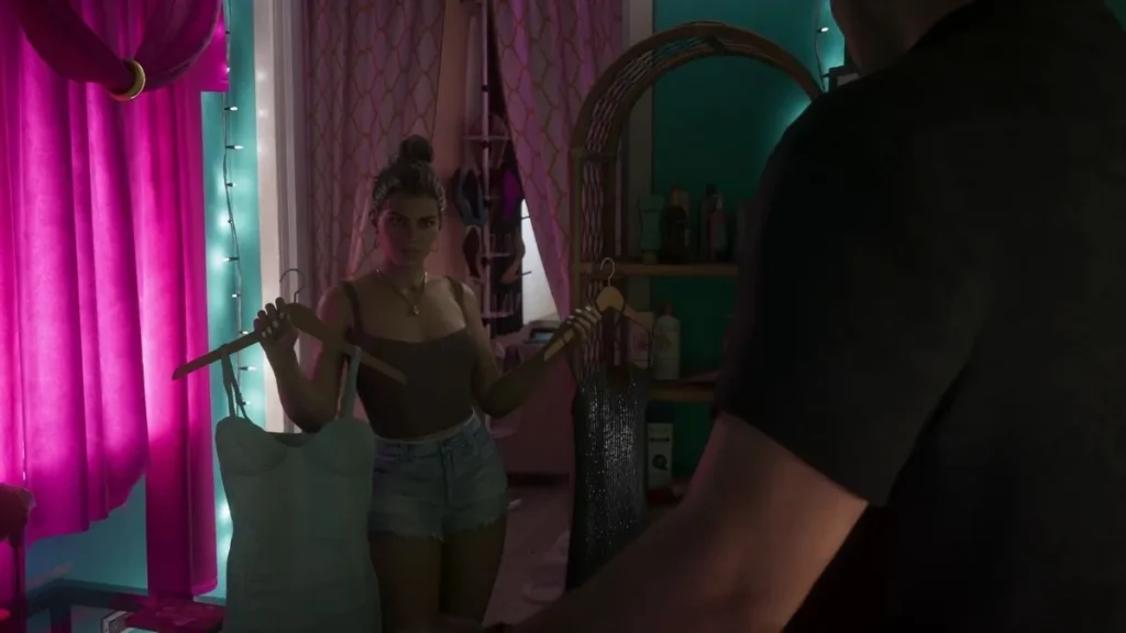 gta 6 extended look scene 46 You Could Randomly Run Into Lucia While Playing as Jason in GTA 6