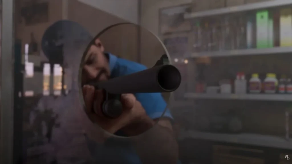 How Realistic Will NPC Reactions Be in GTA 6? NPC with a gun gta 6 How Realistic Will NPC Reactions Be in GTA 6?
