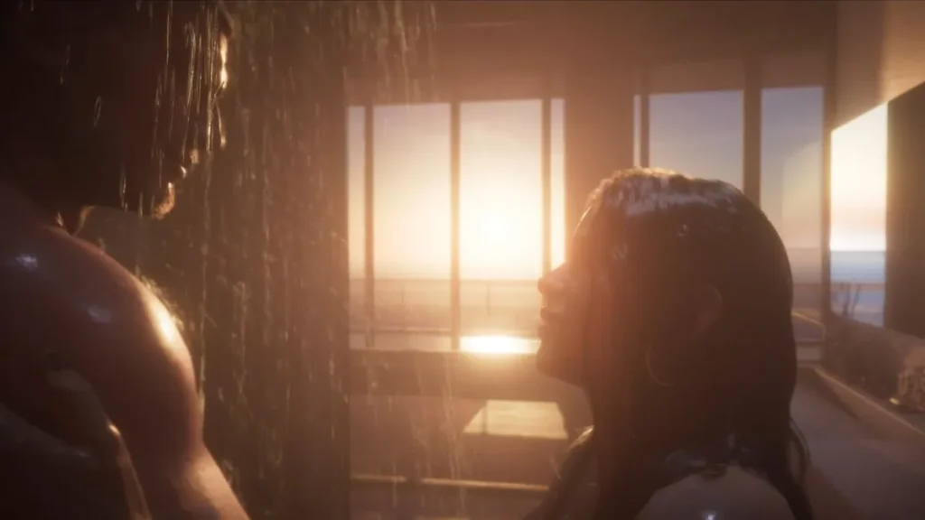 gta 6 launch trailer scene 28 GTA 6 Launch Trailer Shows Jason and Lucia’s Most Intimate Moment Yet