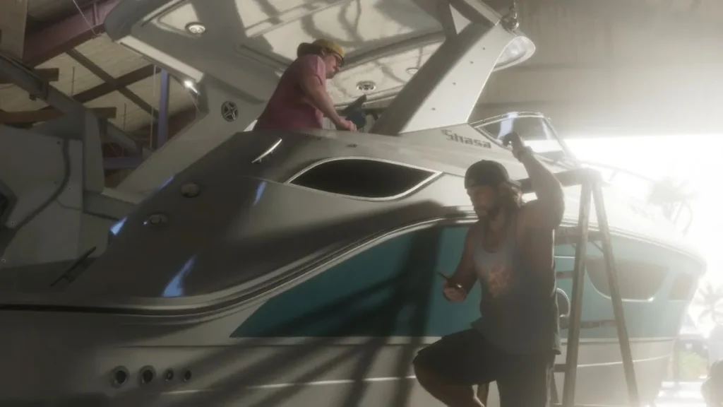 gta 6 launch trailer scene 5 GTA 6 Fans Think Jason’s Watch Could Hint at a Longer Day and Night Cycle